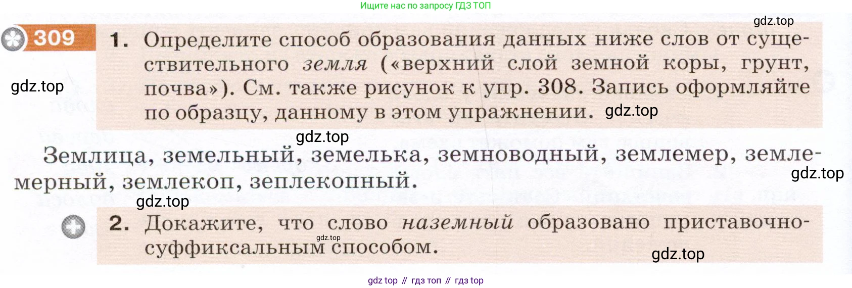 ГДЗ Русский язык, 5 класс Учебник, авторы: Разумовская Маргарита Михайловна, Львова Светлана Ивановна, Капинос Валентина Ивановна, Львов Валентин Витальевич, Богданова Галина Александровна, Тронина Татьяна Сергеевна, Сергеева Наталья Николаевна, издательство Дрофа, Москва, 2019 - 2022, белого цвета, Часть 1, страница 100, номер 309, Условие