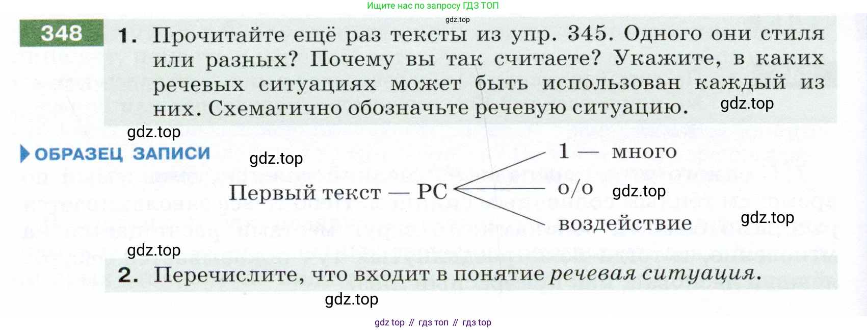 ГДЗ Русский язык, 5 класс Учебник, авторы: Разумовская Маргарита Михайловна, Львова Светлана Ивановна, Капинос Валентина Ивановна, Львов Валентин Витальевич, Богданова Галина Александровна, Тронина Татьяна Сергеевна, Сергеева Наталья Николаевна, издательство Дрофа, Москва, 2019 - 2022, белого цвета, Часть 1, страница 114, номер 348, Условие
