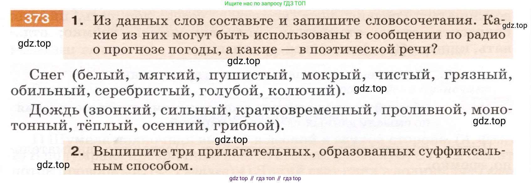 ГДЗ Русский язык, 5 класс Учебник, авторы: Разумовская Маргарита Михайловна, Львова Светлана Ивановна, Капинос Валентина Ивановна, Львов Валентин Витальевич, Богданова Галина Александровна, Тронина Татьяна Сергеевна, Сергеева Наталья Николаевна, издательство Дрофа, Москва, 2019 - 2022, белого цвета, Часть 2, страница 5, номер 373, Условие