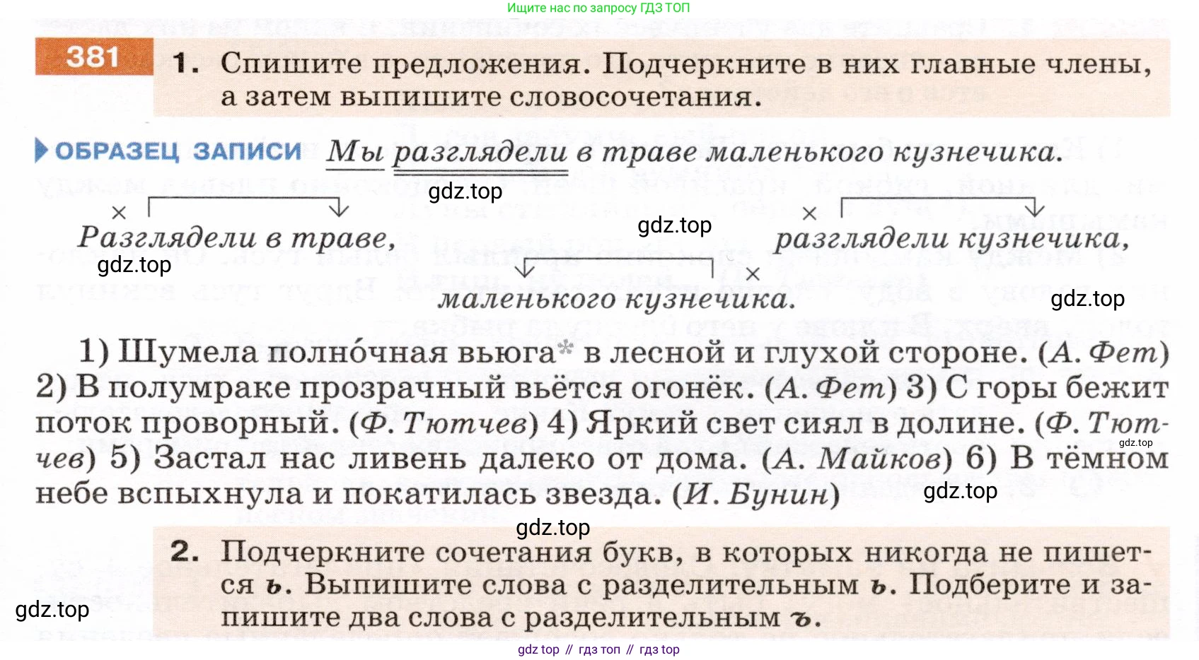ГДЗ Русский язык, 5 класс Учебник, авторы: Разумовская Маргарита Михайловна, Львова Светлана Ивановна, Капинос Валентина Ивановна, Львов Валентин Витальевич, Богданова Галина Александровна, Тронина Татьяна Сергеевна, Сергеева Наталья Николаевна, издательство Дрофа, Москва, 2019 - 2022, белого цвета, Часть 2, страница 7, номер 381, Условие