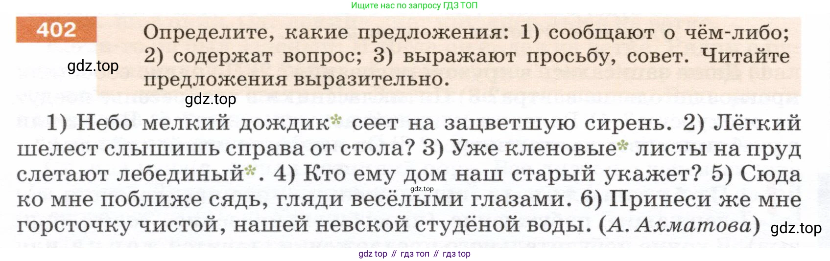 ГДЗ Русский язык, 5 класс Учебник, авторы: Разумовская Маргарита Михайловна, Львова Светлана Ивановна, Капинос Валентина Ивановна, Львов Валентин Витальевич, Богданова Галина Александровна, Тронина Татьяна Сергеевна, Сергеева Наталья Николаевна, издательство Дрофа, Москва, 2019 - 2022, белого цвета, Часть 2, страница 16, номер 402, Условие