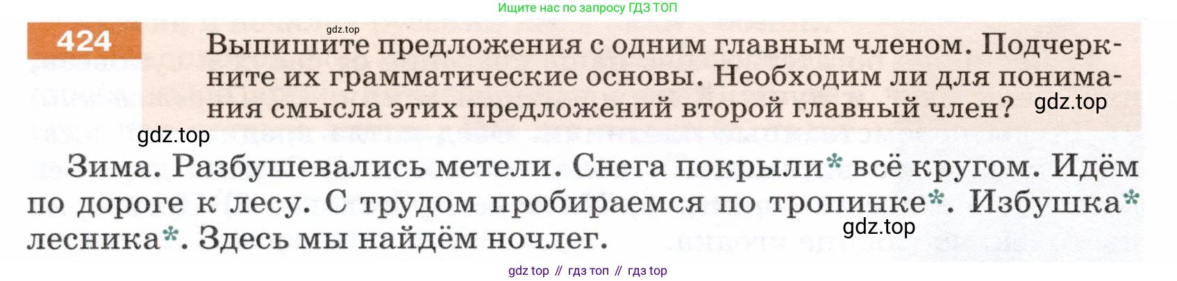 ГДЗ Русский язык, 5 класс Учебник, авторы: Разумовская Маргарита Михайловна, Львова Светлана Ивановна, Капинос Валентина Ивановна, Львов Валентин Витальевич, Богданова Галина Александровна, Тронина Татьяна Сергеевна, Сергеева Наталья Николаевна, издательство Дрофа, Москва, 2019 - 2022, белого цвета, Часть 2, страница 22, номер 424, Условие