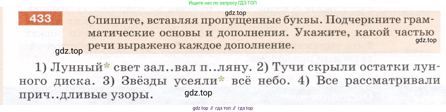ГДЗ Русский язык, 5 класс Учебник, авторы: Разумовская Маргарита Михайловна, Львова Светлана Ивановна, Капинос Валентина Ивановна, Львов Валентин Витальевич, Богданова Галина Александровна, Тронина Татьяна Сергеевна, Сергеева Наталья Николаевна, издательство Дрофа, Москва, 2019 - 2022, белого цвета, Часть 2, страница 25, номер 433, Условие