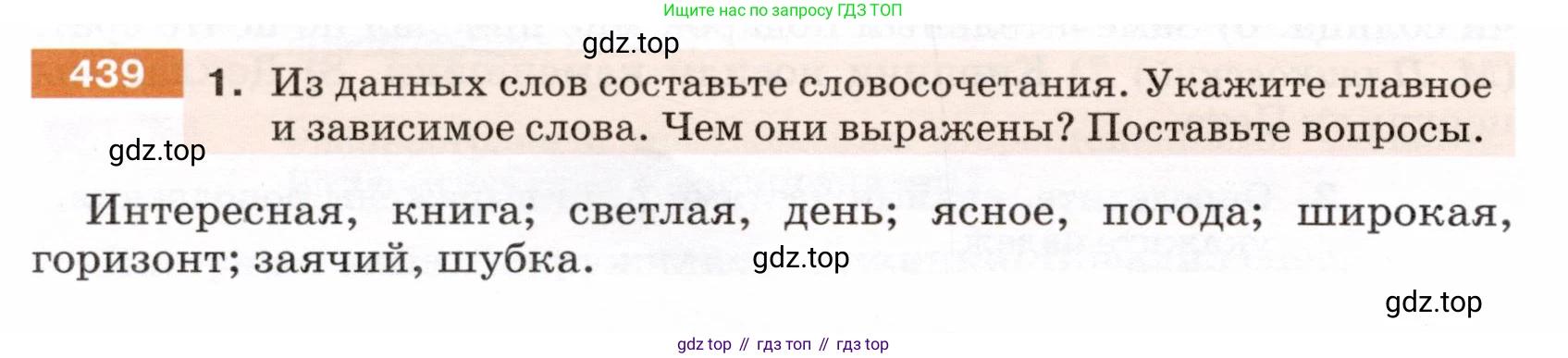ГДЗ Русский язык, 5 класс Учебник, авторы: Разумовская Маргарита Михайловна, Львова Светлана Ивановна, Капинос Валентина Ивановна, Львов Валентин Витальевич, Богданова Галина Александровна, Тронина Татьяна Сергеевна, Сергеева Наталья Николаевна, издательство Дрофа, Москва, 2019 - 2022, белого цвета, Часть 2, страница 26, номер 439, Условие