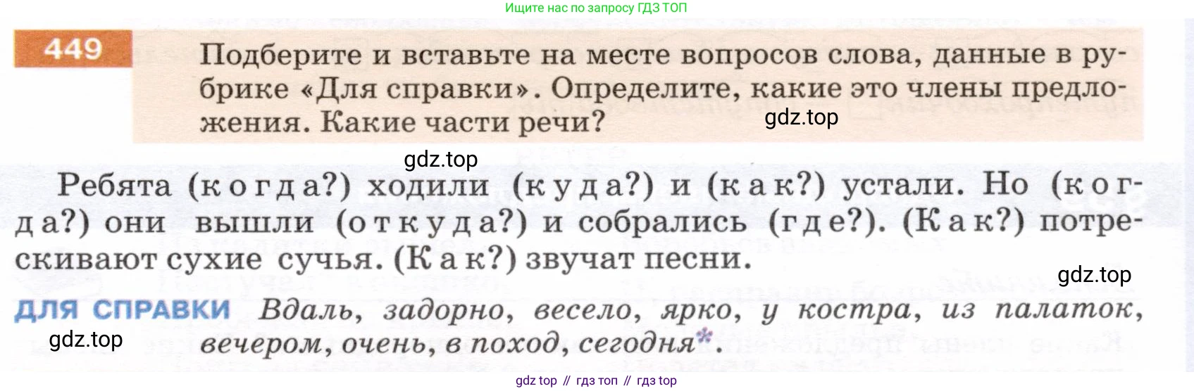 ГДЗ Русский язык, 5 класс Учебник, авторы: Разумовская Маргарита Михайловна, Львова Светлана Ивановна, Капинос Валентина Ивановна, Львов Валентин Витальевич, Богданова Галина Александровна, Тронина Татьяна Сергеевна, Сергеева Наталья Николаевна, издательство Дрофа, Москва, 2019 - 2022, белого цвета, Часть 2, страница 29, номер 449, Условие