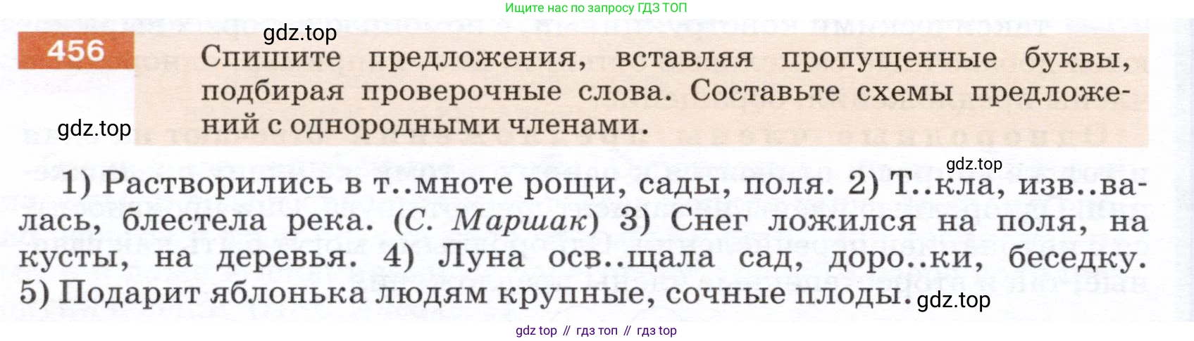 ГДЗ Русский язык, 5 класс Учебник, авторы: Разумовская Маргарита Михайловна, Львова Светлана Ивановна, Капинос Валентина Ивановна, Львов Валентин Витальевич, Богданова Галина Александровна, Тронина Татьяна Сергеевна, Сергеева Наталья Николаевна, издательство Дрофа, Москва, 2019 - 2022, белого цвета, Часть 2, страница 32, номер 456, Условие