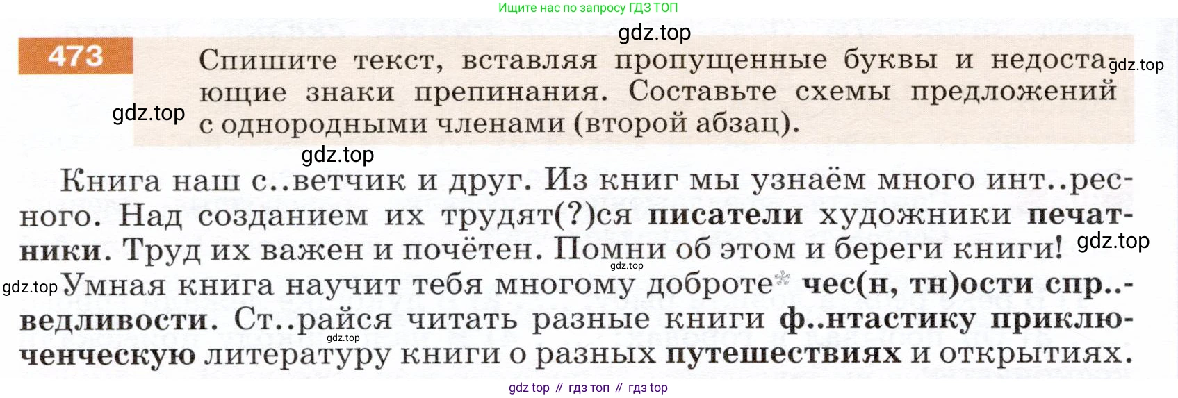 ГДЗ Русский язык, 5 класс Учебник, авторы: Разумовская Маргарита Михайловна, Львова Светлана Ивановна, Капинос Валентина Ивановна, Львов Валентин Витальевич, Богданова Галина Александровна, Тронина Татьяна Сергеевна, Сергеева Наталья Николаевна, издательство Дрофа, Москва, 2019 - 2022, белого цвета, Часть 2, страница 36, номер 473, Условие
