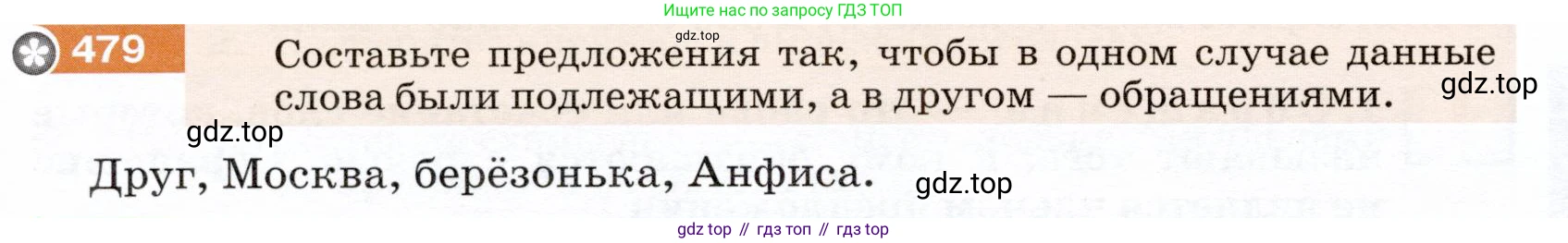 ГДЗ Русский язык, 5 класс Учебник, авторы: Разумовская Маргарита Михайловна, Львова Светлана Ивановна, Капинос Валентина Ивановна, Львов Валентин Витальевич, Богданова Галина Александровна, Тронина Татьяна Сергеевна, Сергеева Наталья Николаевна, издательство Дрофа, Москва, 2019 - 2022, белого цвета, Часть 2, страница 38, номер 479, Условие