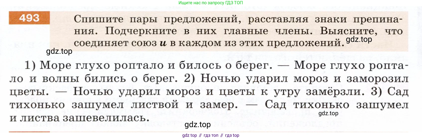 ГДЗ Русский язык, 5 класс Учебник, авторы: Разумовская Маргарита Михайловна, Львова Светлана Ивановна, Капинос Валентина Ивановна, Львов Валентин Витальевич, Богданова Галина Александровна, Тронина Татьяна Сергеевна, Сергеева Наталья Николаевна, издательство Дрофа, Москва, 2019 - 2022, белого цвета, Часть 2, страница 42, номер 493, Условие