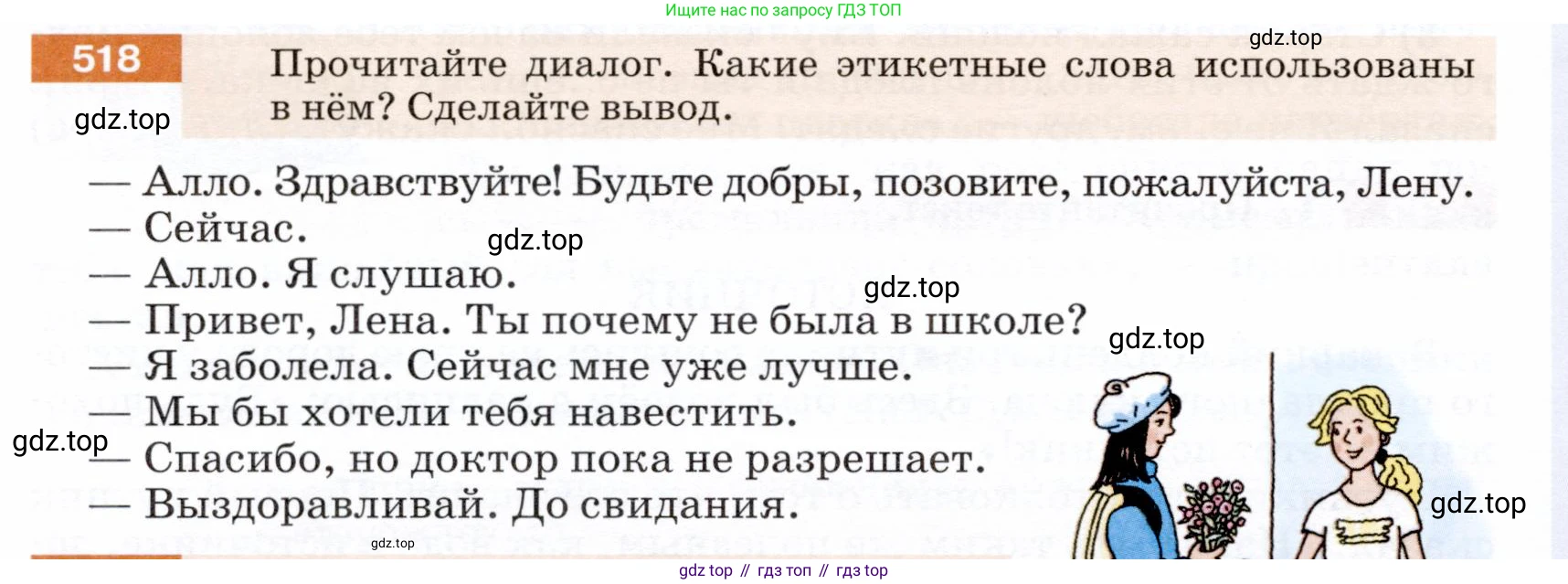 ГДЗ Русский язык, 5 класс Учебник, авторы: Разумовская Маргарита Михайловна, Львова Светлана Ивановна, Капинос Валентина Ивановна, Львов Валентин Витальевич, Богданова Галина Александровна, Тронина Татьяна Сергеевна, Сергеева Наталья Николаевна, издательство Дрофа, Москва, 2019 - 2022, белого цвета, Часть 2, страница 50, номер 518, Условие