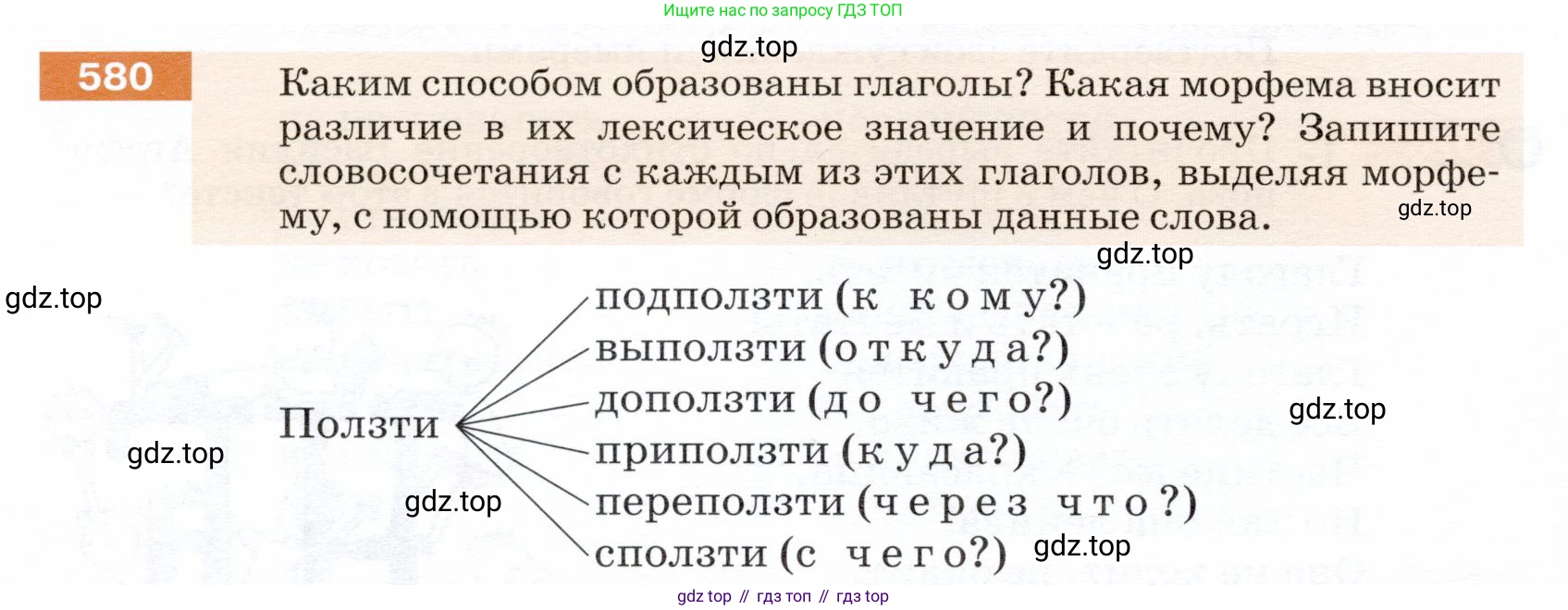 ГДЗ Русский язык, 5 класс Учебник, авторы: Разумовская Маргарита Михайловна, Львова Светлана Ивановна, Капинос Валентина Ивановна, Львов Валентин Витальевич, Богданова Галина Александровна, Тронина Татьяна Сергеевна, Сергеева Наталья Николаевна, издательство Дрофа, Москва, 2019 - 2022, белого цвета, Часть 2, страница 68, номер 580, Условие