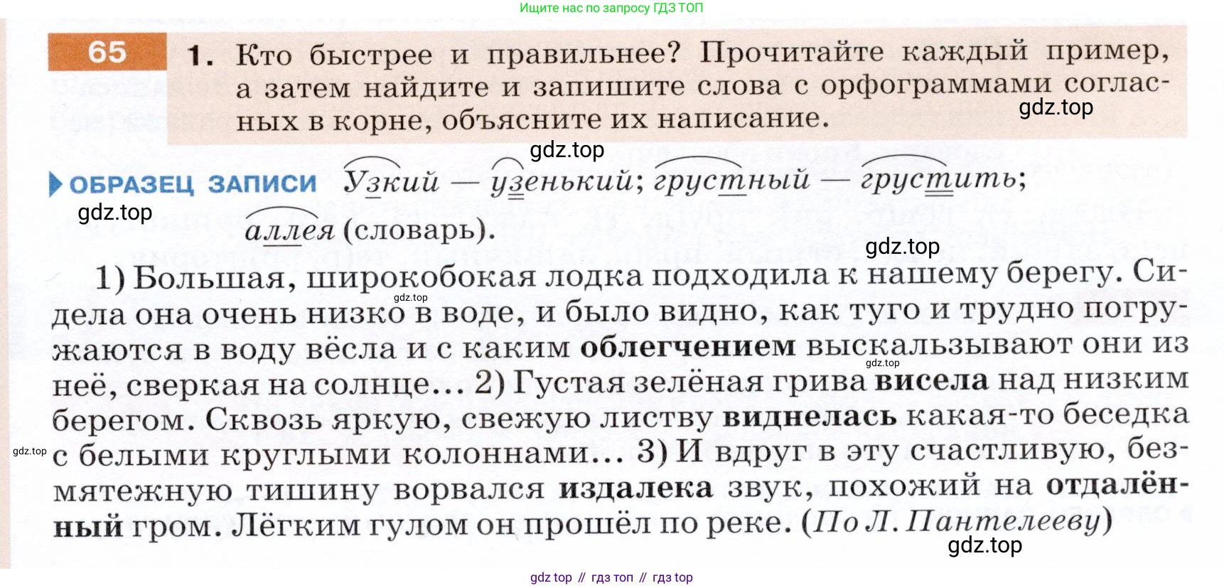 ГДЗ Русский язык, 5 класс Учебник, авторы: Разумовская Маргарита Михайловна, Львова Светлана Ивановна, Капинос Валентина Ивановна, Львов Валентин Витальевич, Богданова Галина Александровна, Тронина Татьяна Сергеевна, Сергеева Наталья Николаевна, издательство Дрофа, Москва, 2019 - 2022, белого цвета, Часть 1, страница 29, номер 65, Условие