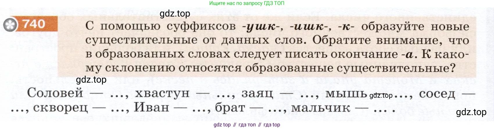 ГДЗ Русский язык, 5 класс Учебник, авторы: Разумовская Маргарита Михайловна, Львова Светлана Ивановна, Капинос Валентина Ивановна, Львов Валентин Витальевич, Богданова Галина Александровна, Тронина Татьяна Сергеевна, Сергеева Наталья Николаевна, издательство Дрофа, Москва, 2019 - 2022, белого цвета, Часть 2, страница 120, номер 740, Условие