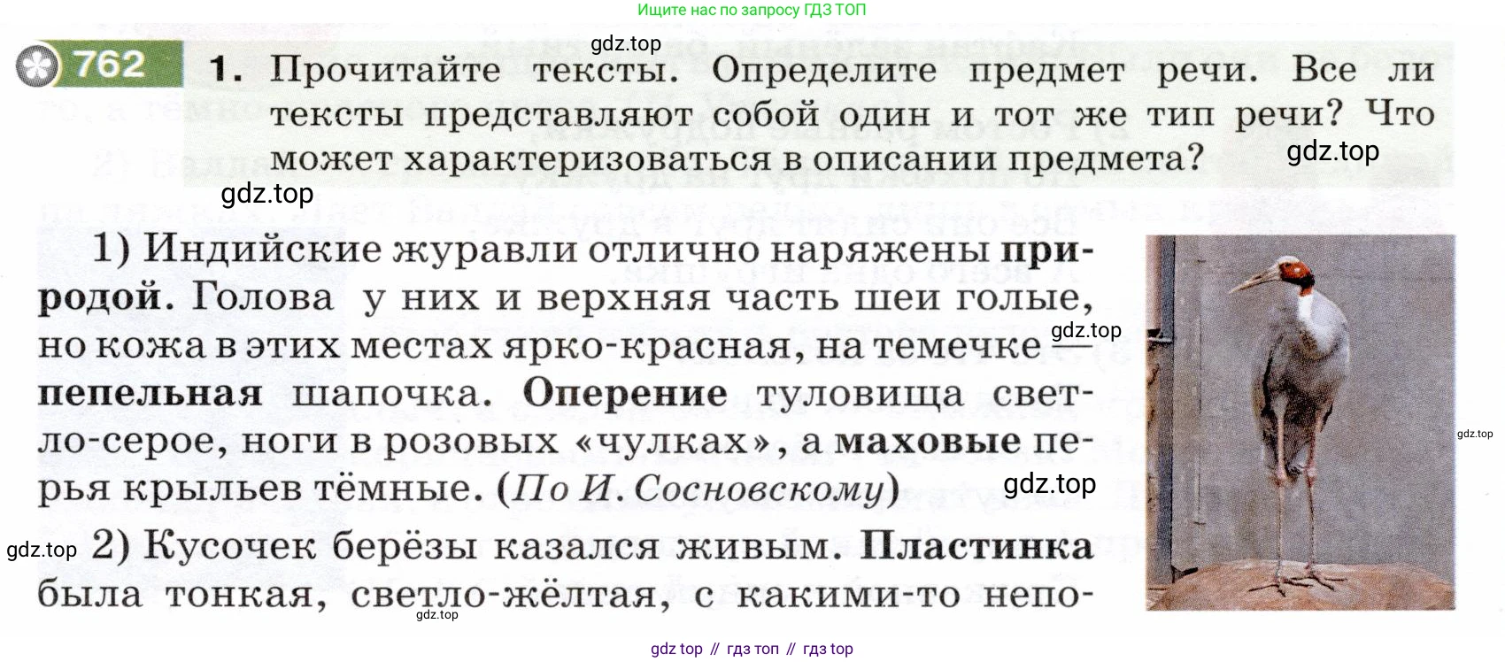 ГДЗ Русский язык, 5 класс Учебник, авторы: Разумовская Маргарита Михайловна, Львова Светлана Ивановна, Капинос Валентина Ивановна, Львов Валентин Витальевич, Богданова Галина Александровна, Тронина Татьяна Сергеевна, Сергеева Наталья Николаевна, издательство Дрофа, Москва, 2019 - 2022, белого цвета, Часть 2, страница 127, номер 762, Условие