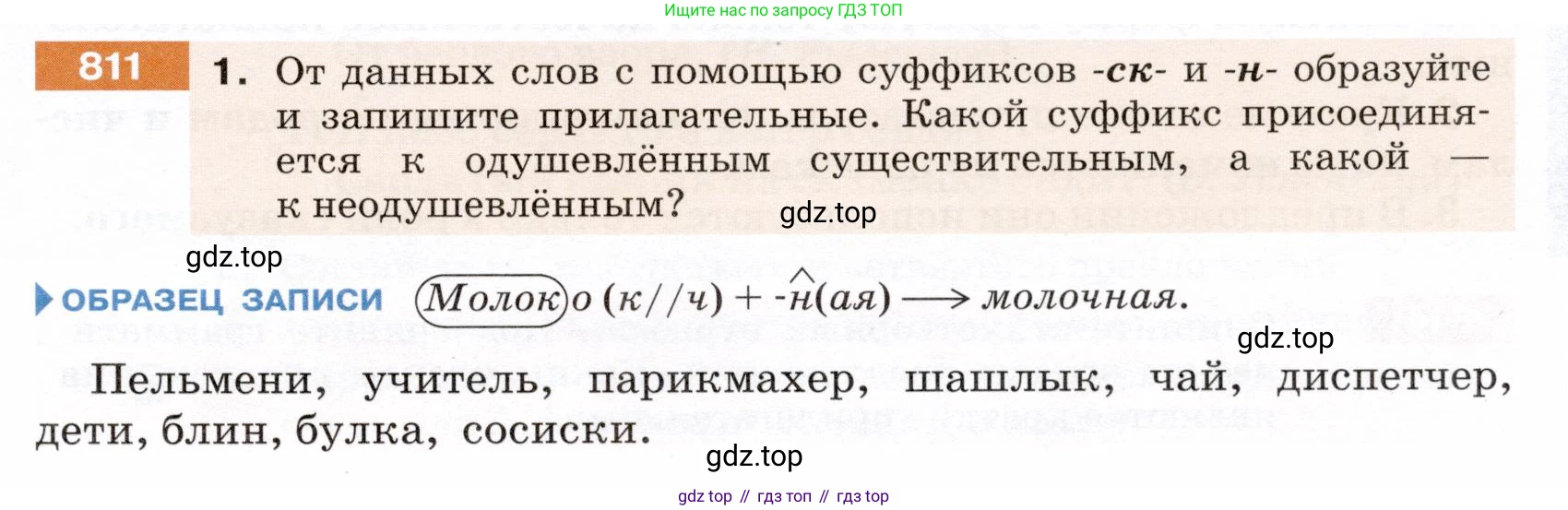 ГДЗ Русский язык, 5 класс Учебник, авторы: Разумовская Маргарита Михайловна, Львова Светлана Ивановна, Капинос Валентина Ивановна, Львов Валентин Витальевич, Богданова Галина Александровна, Тронина Татьяна Сергеевна, Сергеева Наталья Николаевна, издательство Дрофа, Москва, 2019 - 2022, белого цвета, Часть 2, страница 143, номер 811, Условие