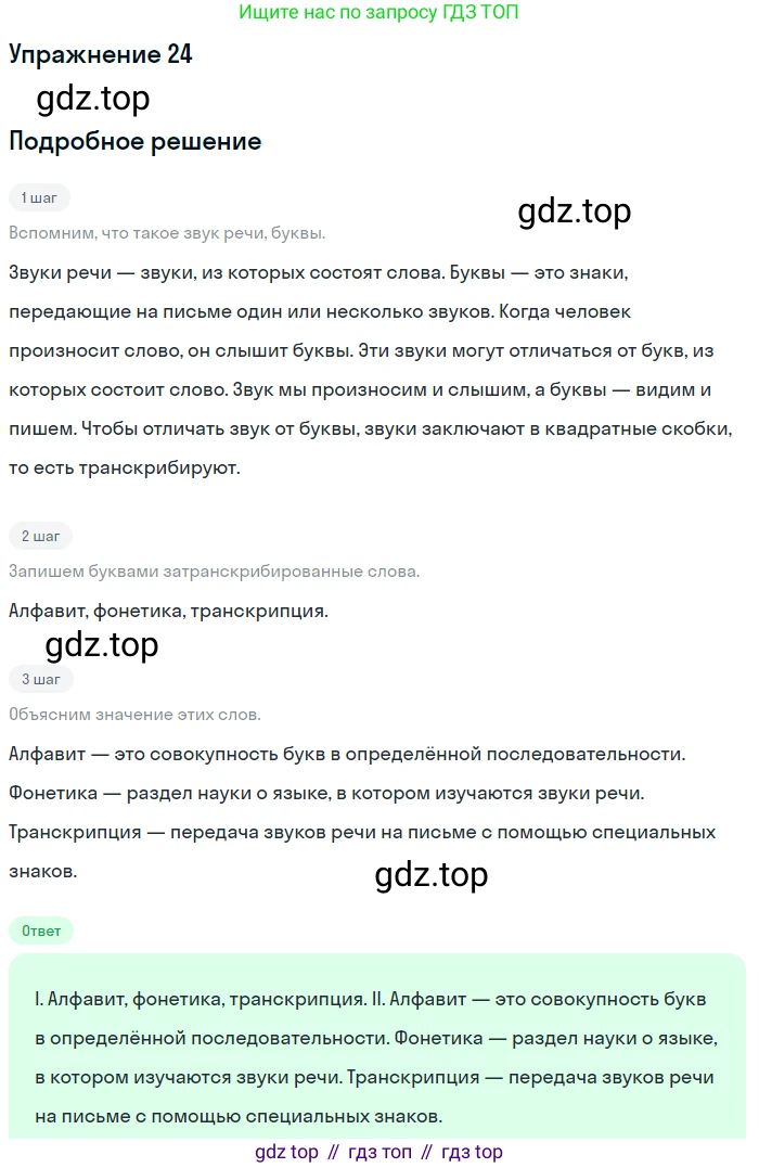 ГДЗ Русский язык, 5 класс Учебник, авторы: Разумовская Маргарита Михайловна, Львова Светлана Ивановна, Капинос Валентина Ивановна, Львов Валентин Витальевич, Богданова Галина Александровна, Тронина Татьяна Сергеевна, Сергеева Наталья Николаевна, издательство Дрофа, Москва, 2019 - 2022, белого цвета, Часть 1, страница 15, номер 24, Решение 1
