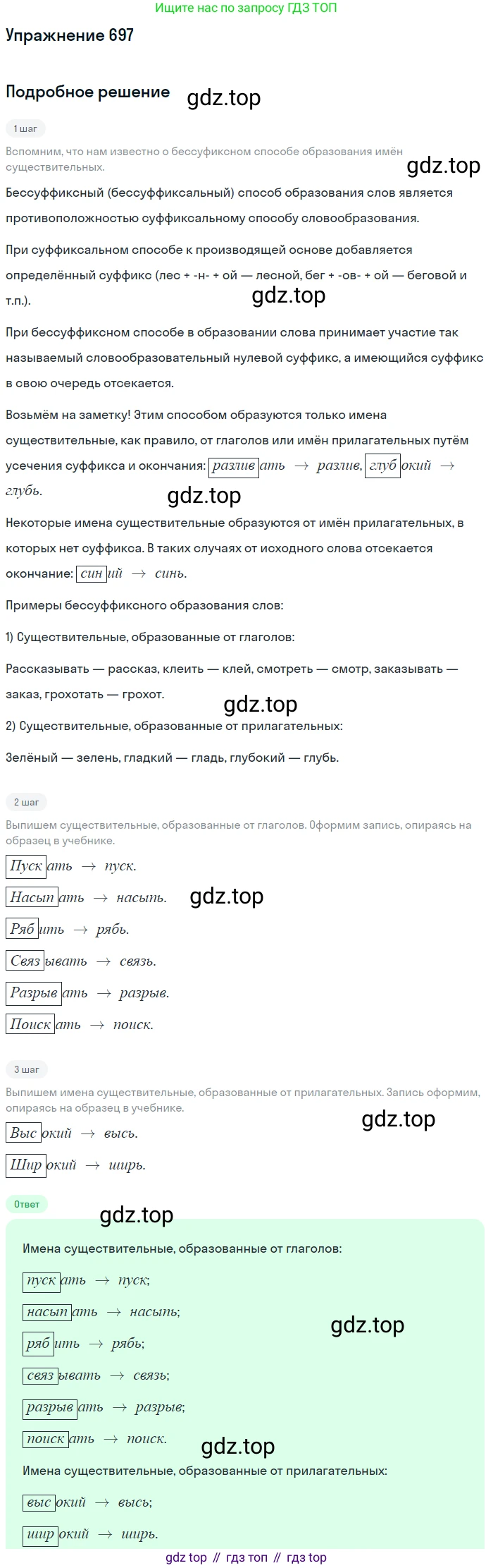 ГДЗ Русский язык, 5 класс Учебник, авторы: Разумовская Маргарита Михайловна, Львова Светлана Ивановна, Капинос Валентина Ивановна, Львов Валентин Витальевич, Богданова Галина Александровна, Тронина Татьяна Сергеевна, Сергеева Наталья Николаевна, издательство Дрофа, Москва, 2019 - 2022, белого цвета, Часть 2, страница 106, номер 697, Решение 1