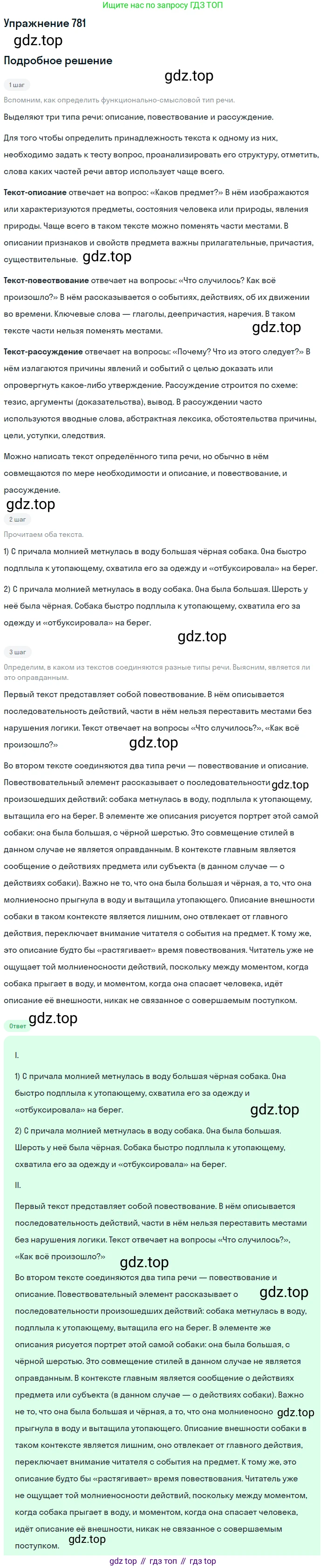 ГДЗ Русский язык, 5 класс Учебник, авторы: Разумовская Маргарита Михайловна, Львова Светлана Ивановна, Капинос Валентина Ивановна, Львов Валентин Витальевич, Богданова Галина Александровна, Тронина Татьяна Сергеевна, Сергеева Наталья Николаевна, издательство Дрофа, Москва, 2019 - 2022, белого цвета, Часть 2, страница 133, номер 781, Решение 1
