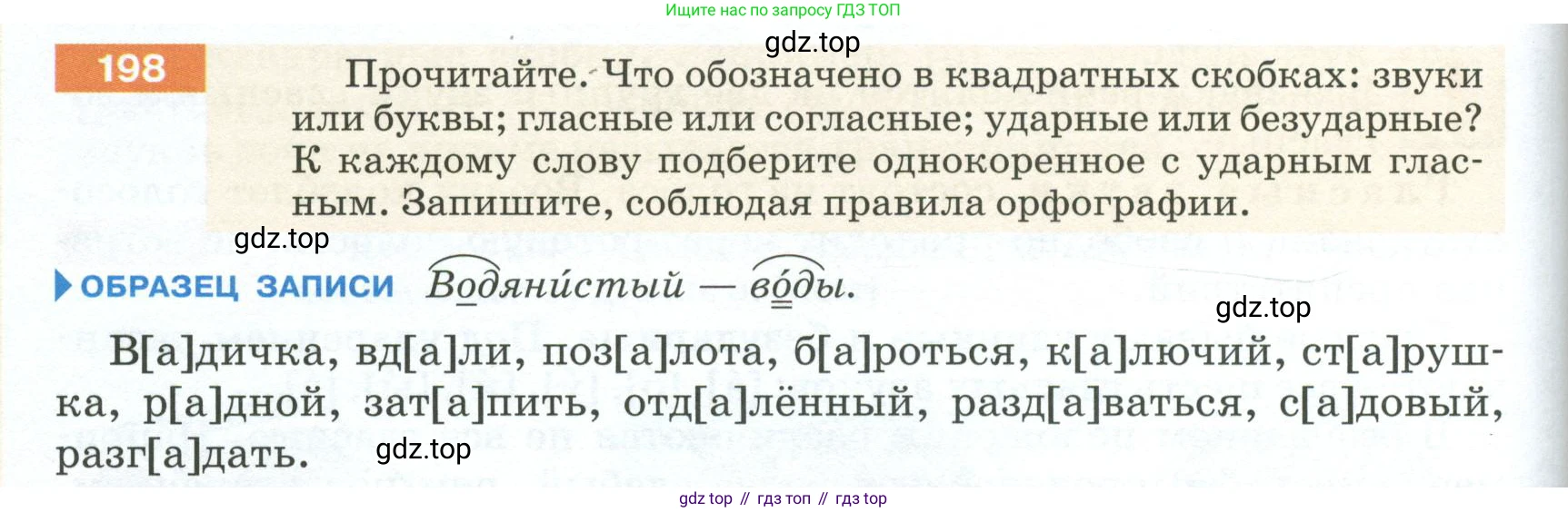 ГДЗ Русский язык, 5 класс Учебник, авторы: Разумовская Маргарита Михайловна, Львова Светлана Ивановна, Капинос Валентина Ивановна, Львов Валентин Витальевич, Богданова Галина Александровна, Тронина Татьяна Сергеевна, Сергеева Наталья Николаевна, издательство Просвещение, Москва, 2023, белого цвета, Часть 1, страница 72, номер 198, Условие 2023