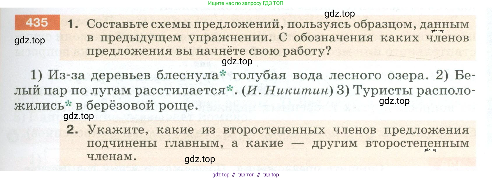 ГДЗ Русский язык, 5 класс Учебник, авторы: Разумовская Маргарита Михайловна, Львова Светлана Ивановна, Капинос Валентина Ивановна, Львов Валентин Витальевич, Богданова Галина Александровна, Тронина Татьяна Сергеевна, Сергеева Наталья Николаевна, издательство Просвещение, Москва, 2023, белого цвета, Часть 2, страница 25, номер 435, Условие 2023
