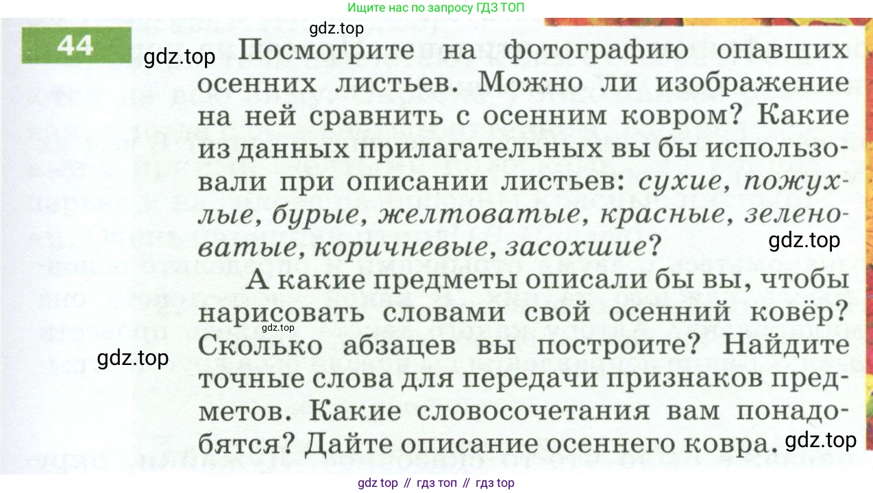 ГДЗ Русский язык, 5 класс Учебник, авторы: Разумовская Маргарита Михайловна, Львова Светлана Ивановна, Капинос Валентина Ивановна, Львов Валентин Витальевич, Богданова Галина Александровна, Тронина Татьяна Сергеевна, Сергеева Наталья Николаевна, издательство Просвещение, Москва, 2023, белого цвета, Часть 1, страница 25, номер 44, Условие 2023