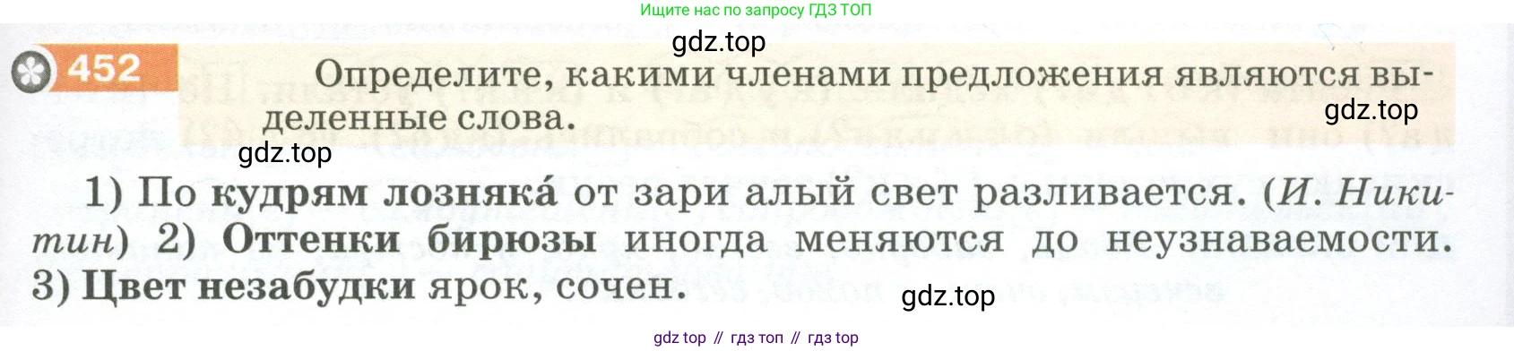 ГДЗ Русский язык, 5 класс Учебник, авторы: Разумовская Маргарита Михайловна, Львова Светлана Ивановна, Капинос Валентина Ивановна, Львов Валентин Витальевич, Богданова Галина Александровна, Тронина Татьяна Сергеевна, Сергеева Наталья Николаевна, издательство Просвещение, Москва, 2023, белого цвета, Часть 2, страница 29, номер 452, Условие 2023