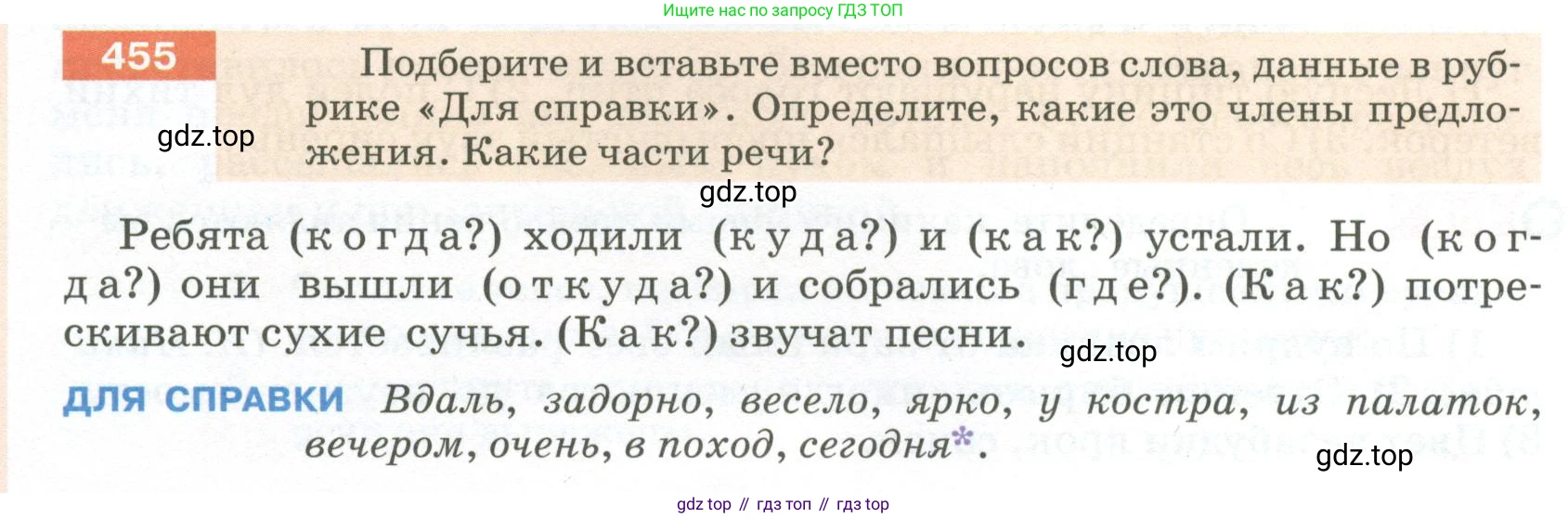 ГДЗ Русский язык, 5 класс Учебник, авторы: Разумовская Маргарита Михайловна, Львова Светлана Ивановна, Капинос Валентина Ивановна, Львов Валентин Витальевич, Богданова Галина Александровна, Тронина Татьяна Сергеевна, Сергеева Наталья Николаевна, издательство Просвещение, Москва, 2023, белого цвета, Часть 2, страница 30, номер 455, Условие 2023