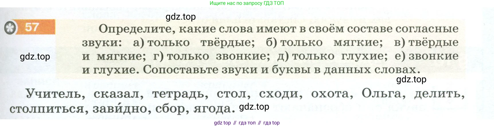 ГДЗ Русский язык, 5 класс Учебник, авторы: Разумовская Маргарита Михайловна, Львова Светлана Ивановна, Капинос Валентина Ивановна, Львов Валентин Витальевич, Богданова Галина Александровна, Тронина Татьяна Сергеевна, Сергеева Наталья Николаевна, издательство Просвещение, Москва, 2023, белого цвета, Часть 1, страница 29, номер 57, Условие 2023