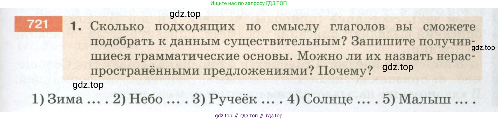ГДЗ Русский язык, 5 класс Учебник, авторы: Разумовская Маргарита Михайловна, Львова Светлана Ивановна, Капинос Валентина Ивановна, Львов Валентин Витальевич, Богданова Галина Александровна, Тронина Татьяна Сергеевна, Сергеева Наталья Николаевна, издательство Просвещение, Москва, 2023, белого цвета, Часть 2, страница 119, номер 721, Условие 2023