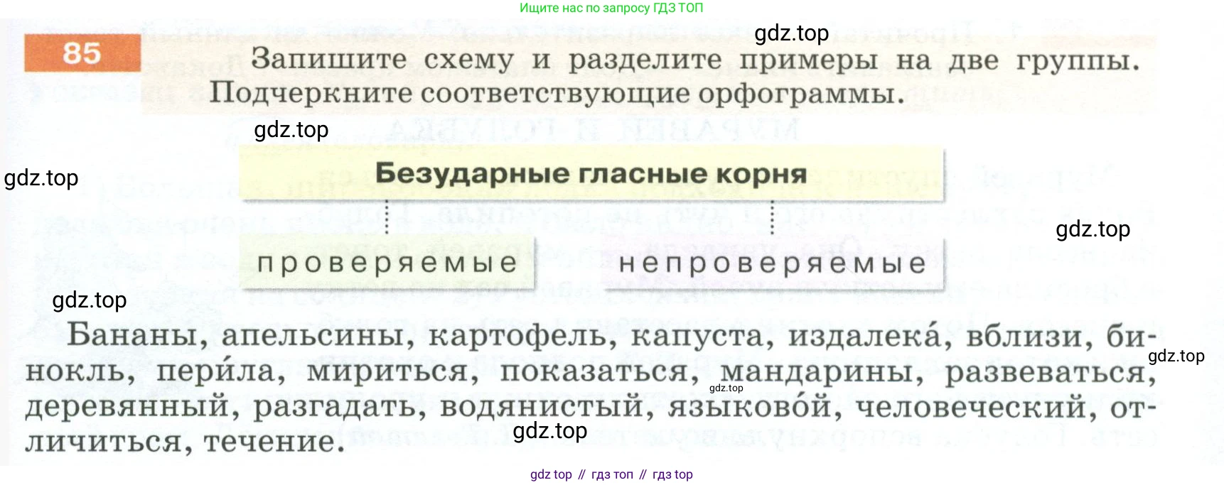 ГДЗ Русский язык, 5 класс Учебник, авторы: Разумовская Маргарита Михайловна, Львова Светлана Ивановна, Капинос Валентина Ивановна, Львов Валентин Витальевич, Богданова Галина Александровна, Тронина Татьяна Сергеевна, Сергеева Наталья Николаевна, издательство Просвещение, Москва, 2023, белого цвета, Часть 1, страница 37, номер 85, Условие 2023
