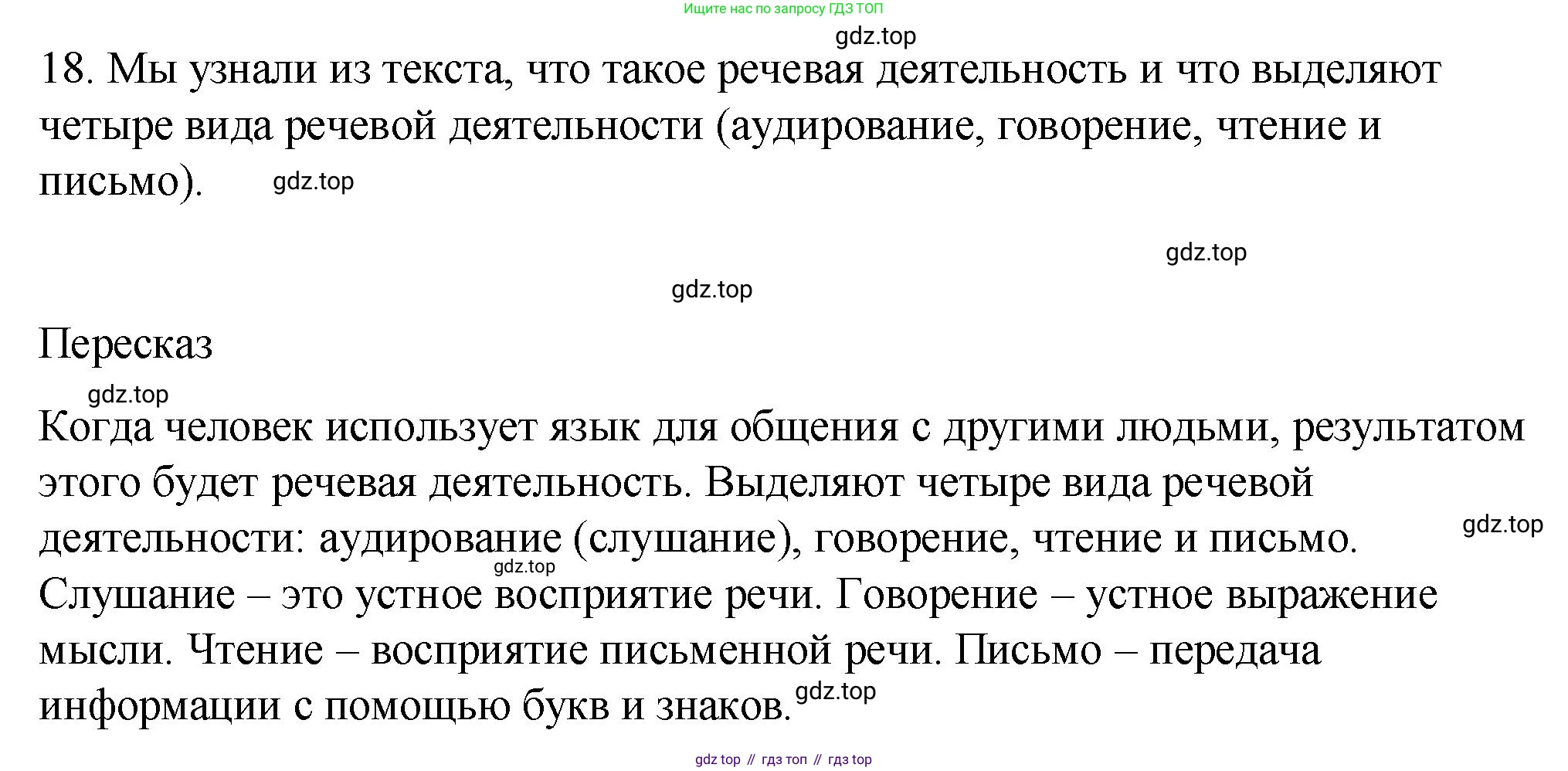 ГДЗ Русский язык, 5 класс Учебник, авторы: Разумовская Маргарита Михайловна, Львова Светлана Ивановна, Капинос Валентина Ивановна, Львов Валентин Витальевич, Богданова Галина Александровна, Тронина Татьяна Сергеевна, Сергеева Наталья Николаевна, издательство Просвещение, Москва, 2023, белого цвета, Часть 1, страница 14, номер 18, Решение 1 (2023)