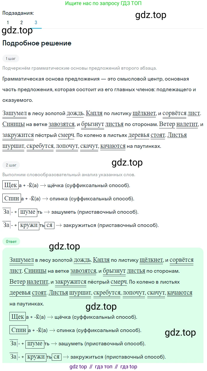 ГДЗ Русский язык, 5 класс Учебник, авторы: Разумовская Маргарита Михайловна, Львова Светлана Ивановна, Капинос Валентина Ивановна, Львов Валентин Витальевич, Богданова Галина Александровна, Тронина Татьяна Сергеевна, Сергеева Наталья Николаевна, издательство Просвещение, Москва, 2023, белого цвета, Часть 1, страница 109, номер 321, Решение 2 (2023) (продолжение 3)