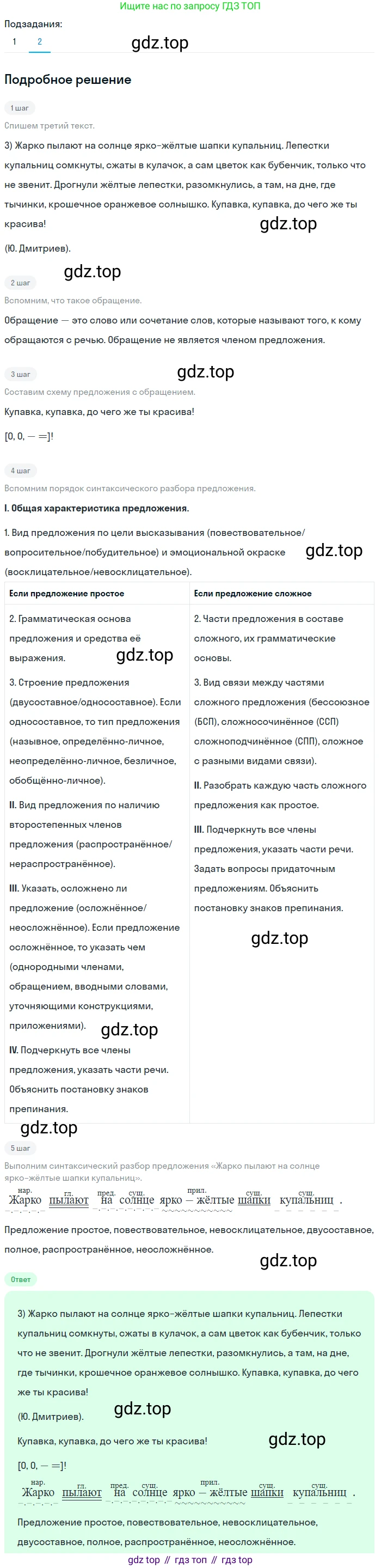 ГДЗ Русский язык, 5 класс Учебник, авторы: Разумовская Маргарита Михайловна, Львова Светлана Ивановна, Капинос Валентина Ивановна, Львов Валентин Витальевич, Богданова Галина Александровна, Тронина Татьяна Сергеевна, Сергеева Наталья Николаевна, издательство Просвещение, Москва, 2023, белого цвета, Часть 2, страница 122, номер 727, Решение 2 (2023) (продолжение 2)