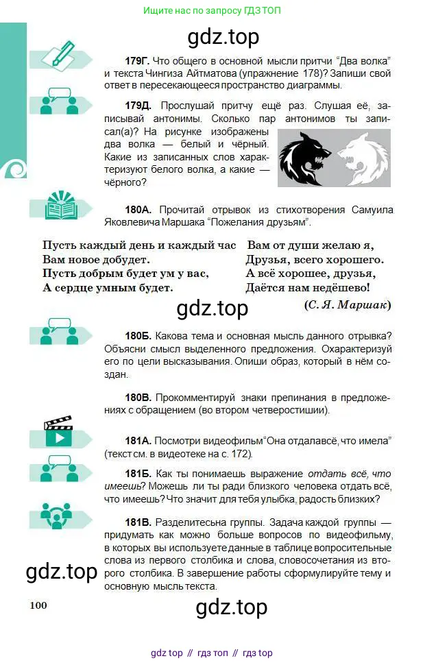 Русский язык, 5 класс Учебник, авторы: Сабитова Зинаида Какбаевна, Скляренко Ксения Сергеевна, издательство Мектеп, Алматы, 2018, Часть 1, страница 100