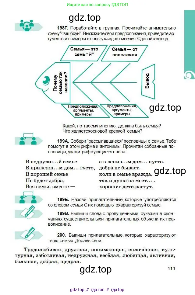 Русский язык, 5 класс Учебник, авторы: Сабитова Зинаида Какбаевна, Скляренко Ксения Сергеевна, издательство Мектеп, Алматы, 2018, Часть 1, страница 111
