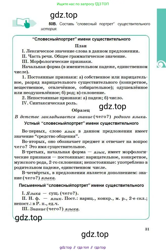 Русский язык, 5 класс Учебник, авторы: Сабитова Зинаида Какбаевна, Скляренко Ксения Сергеевна, издательство Мектеп, Алматы, 2018, Часть 1, страница 31
