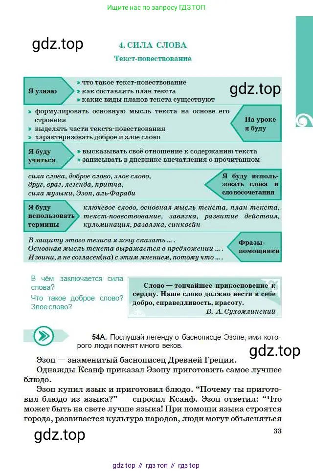 Русский язык, 5 класс Учебник, авторы: Сабитова Зинаида Какбаевна, Скляренко Ксения Сергеевна, издательство Мектеп, Алматы, 2018, Часть 1, страница 33