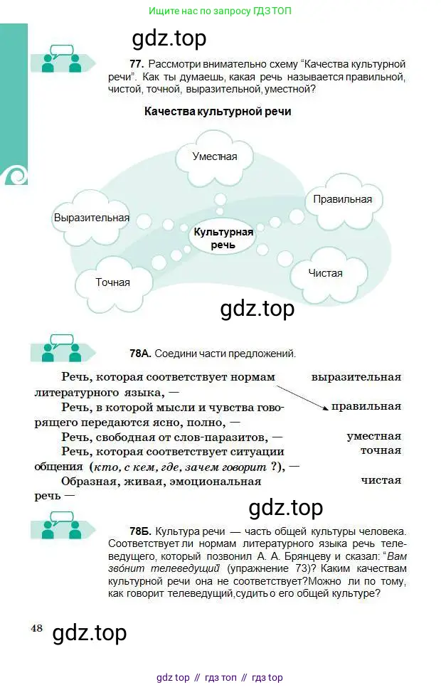 Русский язык, 5 класс Учебник, авторы: Сабитова Зинаида Какбаевна, Скляренко Ксения Сергеевна, издательство Мектеп, Алматы, 2018, Часть 1, страница 48