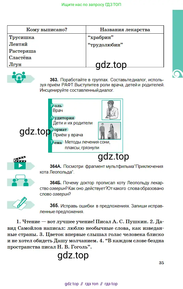 Русский язык, 5 класс Учебник, авторы: Сабитова Зинаида Какбаевна, Скляренко Ксения Сергеевна, издательство Мектеп, Алматы, 2018, Часть 2, страница 35