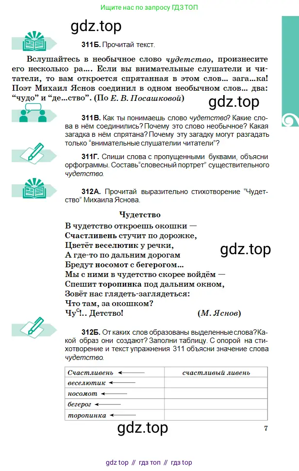 Русский язык, 5 класс Учебник, авторы: Сабитова Зинаида Какбаевна, Скляренко Ксения Сергеевна, издательство Мектеп, Алматы, 2018, Часть 2, страница 7