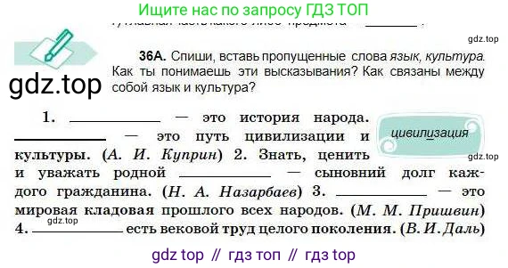 Русский язык, 5 класс Учебник, авторы: Сабитова Зинаида Какбаевна, Скляренко Ксения Сергеевна, издательство Мектеп, Алматы, 2018, Часть 1, страница 23, номер 36А, Условие