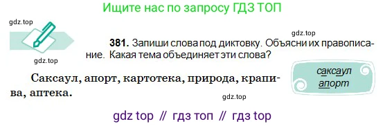 Русский язык, 5 класс Учебник, авторы: Сабитова Зинаида Какбаевна, Скляренко Ксения Сергеевна, издательство Мектеп, Алматы, 2018, Часть 2, страница 45, номер 381, Условие