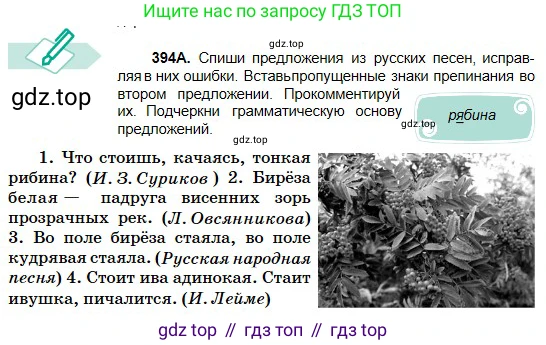 Русский язык, 5 класс Учебник, авторы: Сабитова Зинаида Какбаевна, Скляренко Ксения Сергеевна, издательство Мектеп, Алматы, 2018, Часть 2, страница 52, номер 394А, Условие
