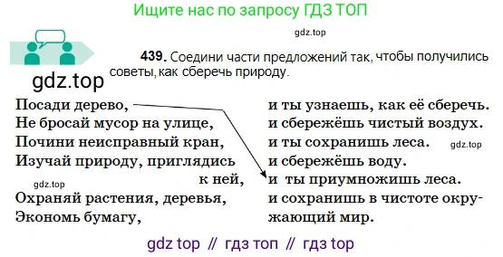Русский язык, 5 класс Учебник, авторы: Сабитова Зинаида Какбаевна, Скляренко Ксения Сергеевна, издательство Мектеп, Алматы, 2018, Часть 2, страница 71, номер 439, Условие