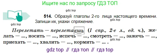 Русский язык, 5 класс Учебник, авторы: Сабитова Зинаида Какбаевна, Скляренко Ксения Сергеевна, издательство Мектеп, Алматы, 2018, Часть 2, страница 109, номер 514, Условие