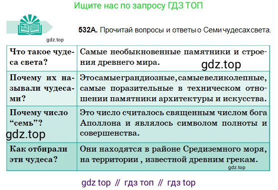 Русский язык, 5 класс Учебник, авторы: Сабитова Зинаида Какбаевна, Скляренко Ксения Сергеевна, издательство Мектеп, Алматы, 2018, Часть 2, страница 117, номер 532А, Условие