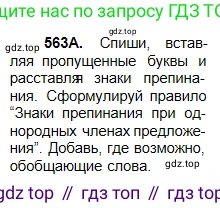 Русский язык, 5 класс Учебник, авторы: Сабитова Зинаида Какбаевна, Скляренко Ксения Сергеевна, издательство Мектеп, Алматы, 2018, Часть 2, страница 133, номер 563А, Условие