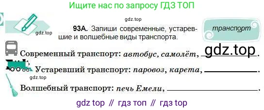 Русский язык, 5 класс Учебник, авторы: Сабитова Зинаида Какбаевна, Скляренко Ксения Сергеевна, издательство Мектеп, Алматы, 2018, Часть 1, страница 58, номер 93А, Условие
