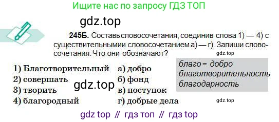 Русский язык, 5 класс Учебник, авторы: Сабитова Зинаида Какбаевна, Скляренко Ксения Сергеевна, издательство Мектеп, Алматы, 2018, Часть 1, страница 132, номер 245Б, Условие