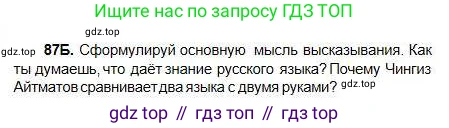 Русский язык, 5 класс Учебник, авторы: Сабитова Зинаида Какбаевна, Скляренко Ксения Сергеевна, издательство Мектеп, Алматы, 2018, Часть 1, страница 53, номер 87Б, Условие